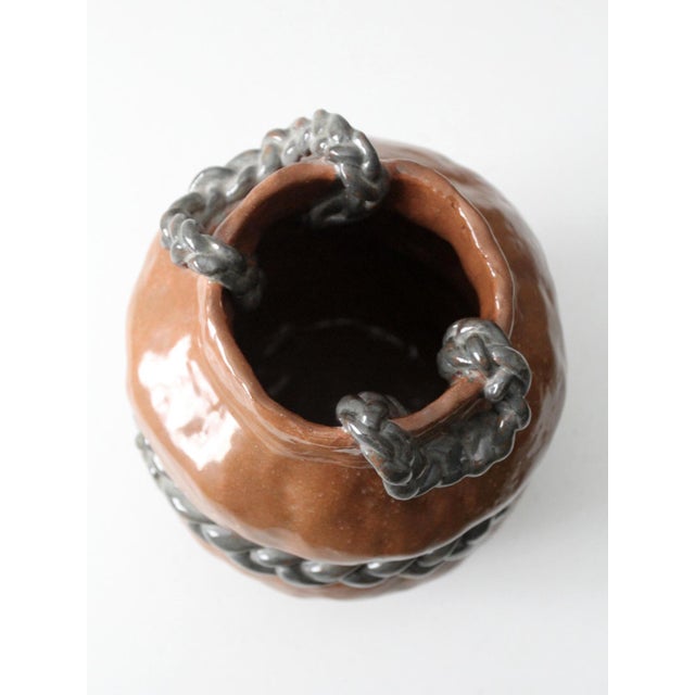 Vintage Studio Pottery Vase For Sale - Image 9 of 10