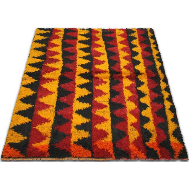 1960s 1960s Turkish Tulu Rug For Sale - Image 5 of 6