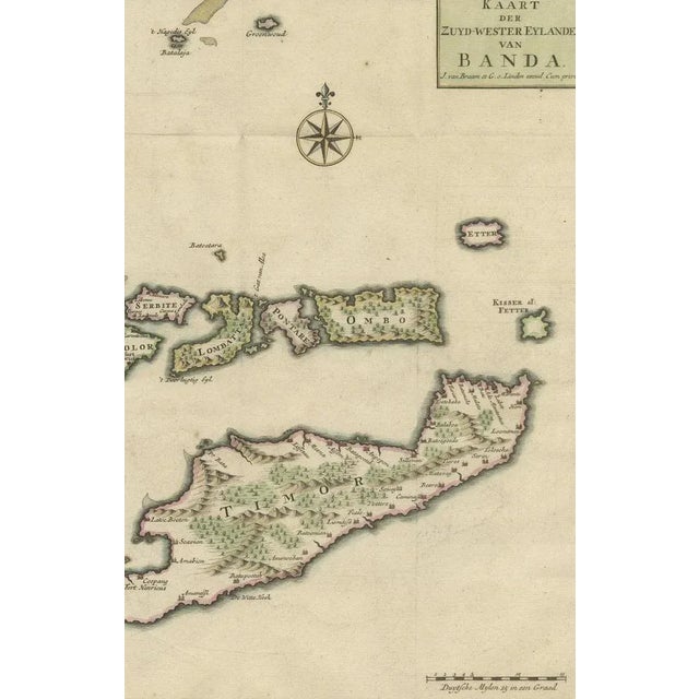 Antique Map of the Sumbawa For Sale - Image 3 of 6