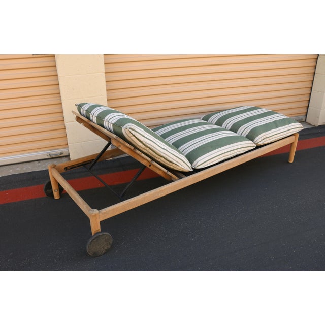 Pair of Terassi Collection Teak Chaise Lounges by Studio Tolvanen For Sale - Image 4 of 18