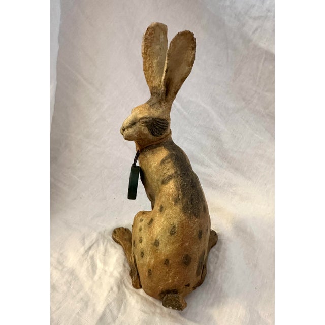 Vintage Rabbit W/Clock Figure For Sale - Image 4 of 8