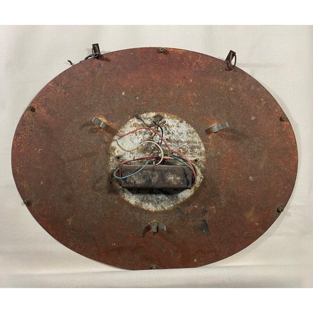 American 1967 Old Milwaukee Beer Metal Sign - Oval For Sale - Image 3 of 3