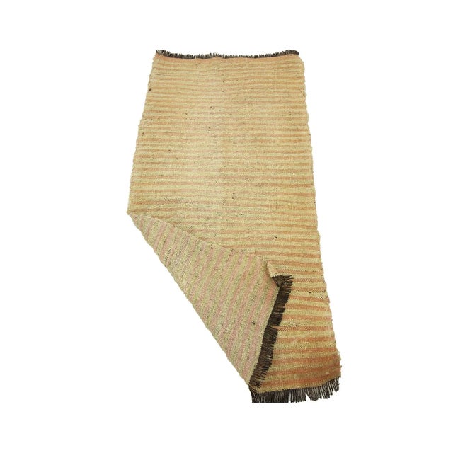 Mid-Century Modern Vintage Mini Turkish Kilim Rug For Sale - Image 3 of 4