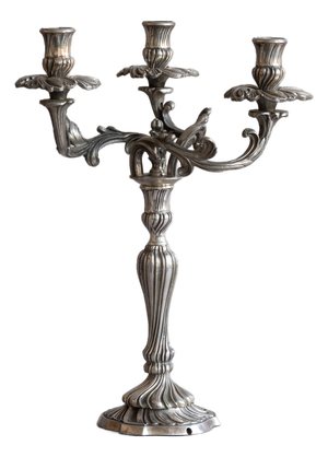 Vintage Candleholder in Silver Plating, 1930