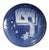 Vintage 1982 Royal Copenhagen Waiting for Christmas Blue & White Plate For Sale - Image 6 of 6