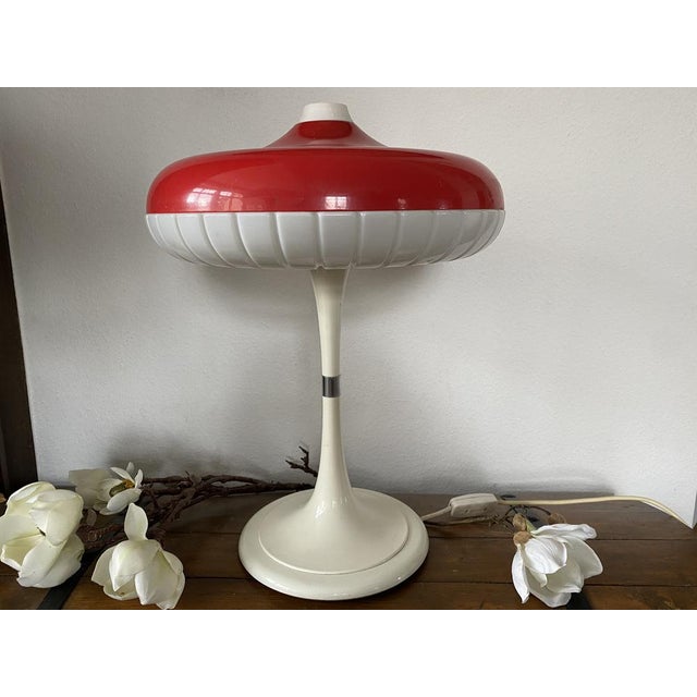 Mid-Century Siform Mushroom Table Lamp from Siemens For Sale - Image 4 of 18