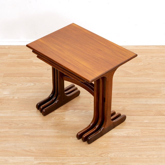 G Plan 1960s Mid Century Teak Nesting Tables by G Plan - Set of 3 For Sale - Image 4 of 9