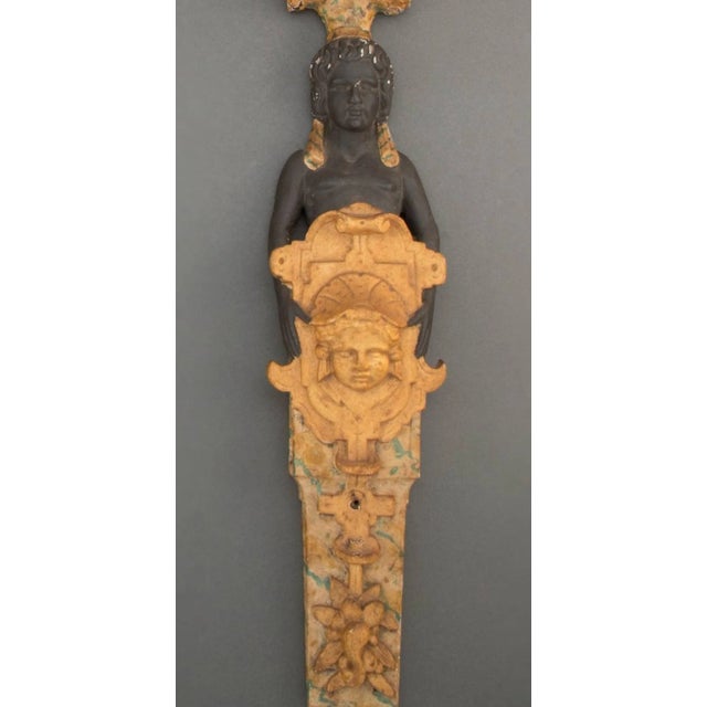 Antique French Empire Egyptian Revival Gilt Wood Candle Sconces - a Pair For Sale In Dallas - Image 6 of 10