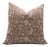 Handmade Block Print Decorative Cushion Cover 18x18 Inch Thick Linen- Kundanvan For Sale