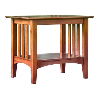 Ethan Allen American Impressions Solid Cherry Mission Style Side Table For Sale