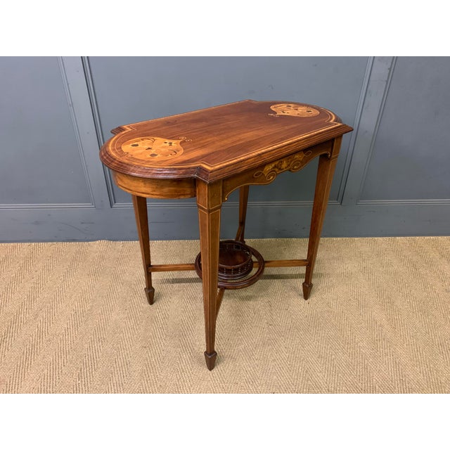 1900 - 1909 Inlaid Mahogany Table, 1905 For Sale - Image 5 of 12