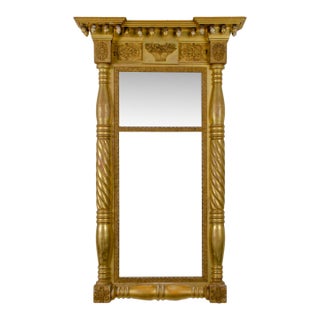 American Empire Pier Mirror, 19th Century For Sale
