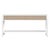 Lark 65 in. W Rectangular Wood 3 Drawer Console Table with Lower Open Shelf, White For Sale In Chicago - Image 6 of 8