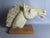 Gray Emilia Parea, Horse Head Sculpture, 1960s, Granite and Papier-Mâché on Wood Base For Sale - Image 8 of 18