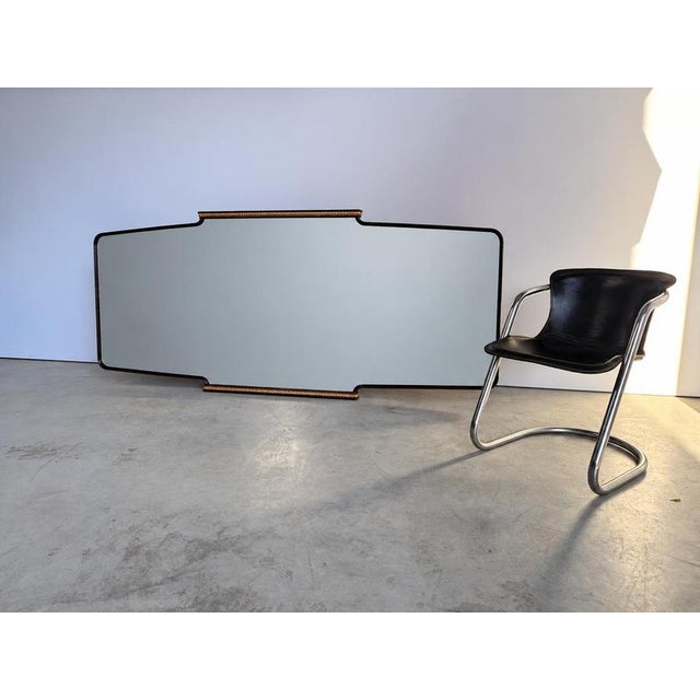 Vintage Italian Wooden Mirror, 1960s For Sale - Image 3 of 7
