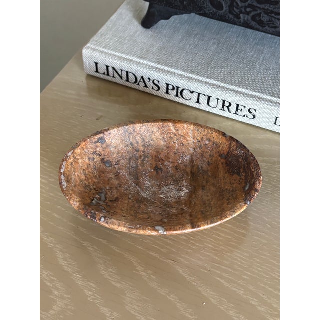 Petite Handmade Solid Stone Bowl Versatile piece that could be used to hold salt or spices in your kitchen, use in your...