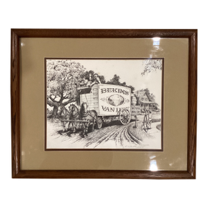 Rare First Limited Edition Ap 4/50 Lithograph "Thru the Years W/Bekins “ by Richard Wellington Evans