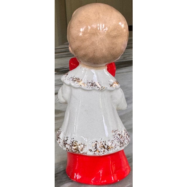 ALL HOLIDAY ITEMS ARE SHIPPED IMMEDIATELY! Very good condition made in Japan Christmas figure by Ucago. Mid-Century kitsch...