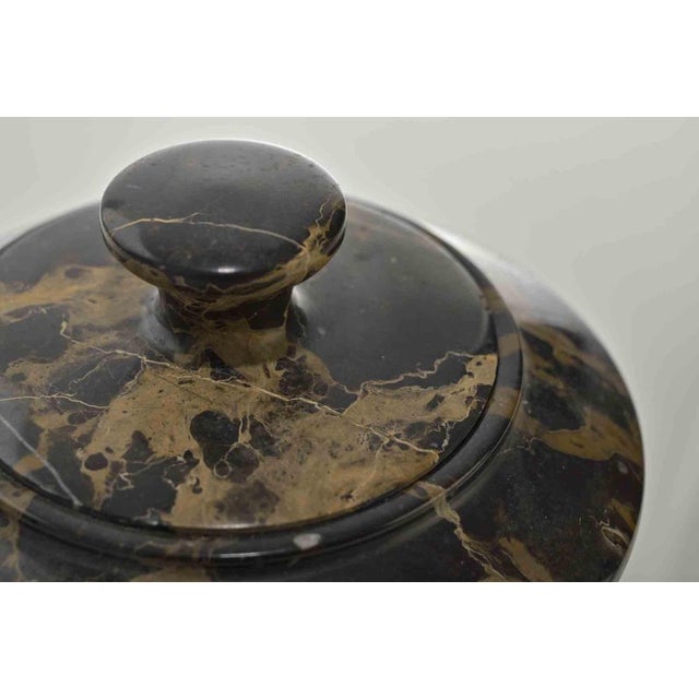 Vintage Italian Marble Tureen with Silver, Mid-20th Century For Sale - Image 5 of 6