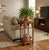 Chinese Light Brown Stain Square Ru Yi Plant Stand Pedestal Table For Sale - Image 10 of 11