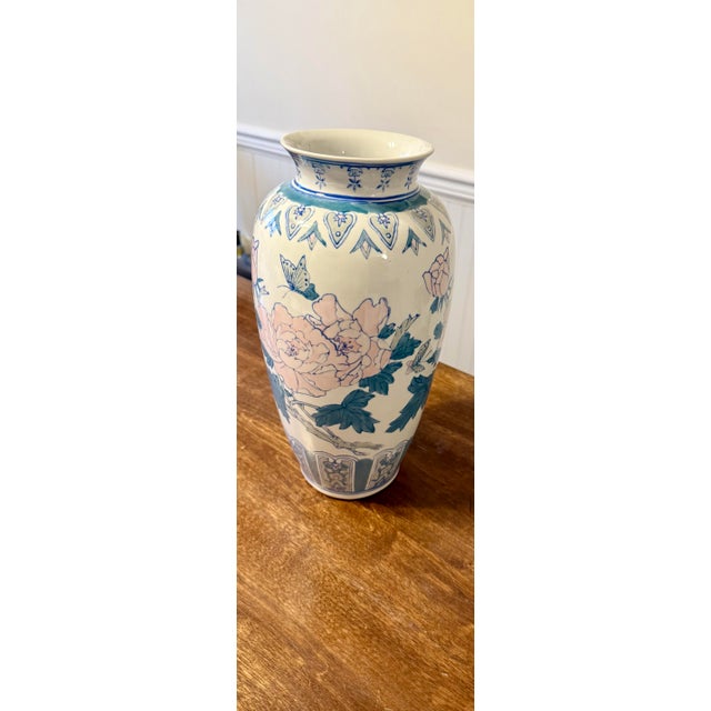 Oriental Chinoiserie Vase For Sale - Image 6 of 11