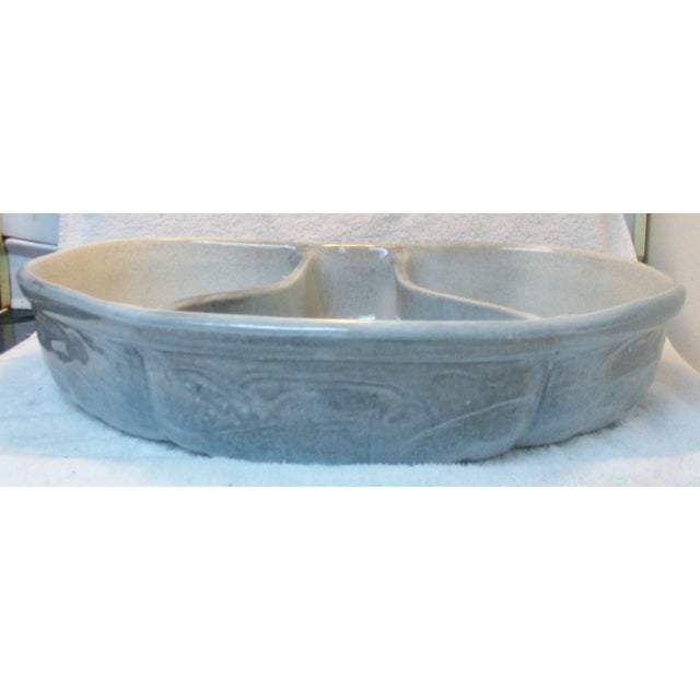 Mid-Century Modern Manley Pottery Gray Divided Planter For Sale - Image 13 of 13
