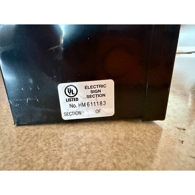 Vintage XLarge Marquee Letter Metal Acrylic Sculpture Object For Sale - Image 11 of 18