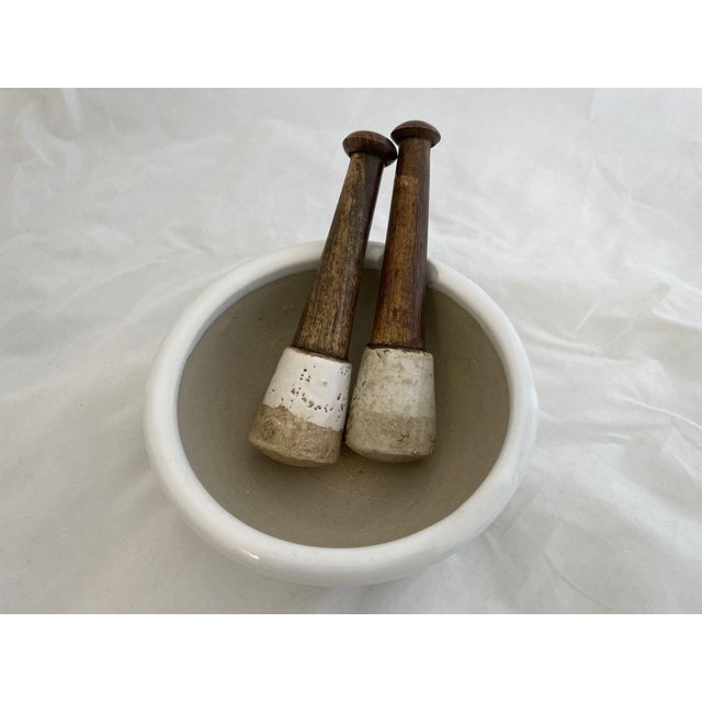 Unique and beautiful display mortar and pestle set with an extra pestle. FOR DECORATIVE PURPOSES ONLY Dimensions: Mortar:...