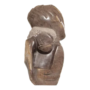 Benjamin Mundara Modern Figural Shona Stone Sculpture