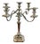 Large Antique Victorian Silver Plated Five Branch Candleholder, 1880 For Sale