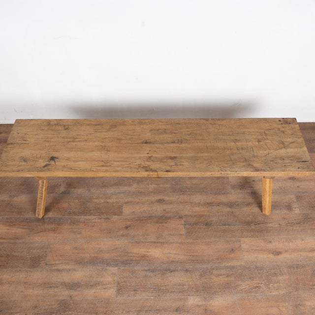 Rustic 20th Century Rustic Narrow Coffee Table or Bench For Sale - Image 3 of 11