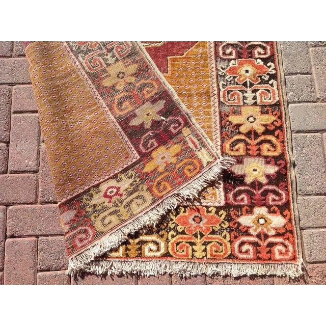 1960s 1960's Handknotted Rug - 48"x94" For Sale - Image 5 of 6