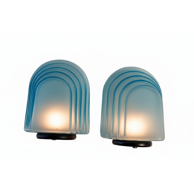 Murano Glass Wall Lights from AV Mazzega, 1970s, Set of 2 For Sale - Image 11 of 11