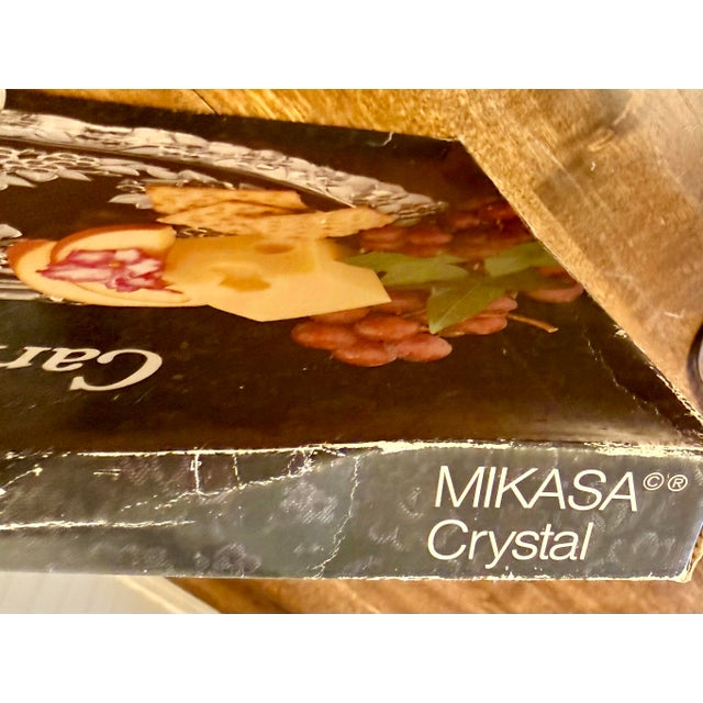 Mikasa Mikasa Walther Carmen Crystal Cake Plate For Sale - Image 4 of 12