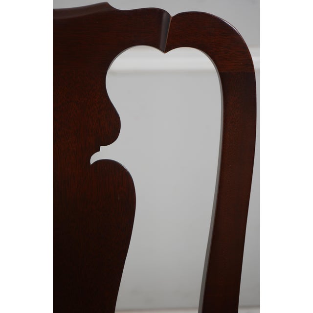 Set of 6 Kindel Queen Anne Mahogany Dining Room Chairs For Sale - Image 15 of 18