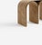 Nabuck Arch Stool in Steel and Leather by Pietro Franceschini For Sale - Image 4 of 6