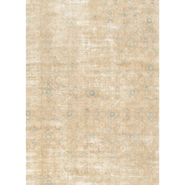 Mid-20th Century Vintage Distressed Wool Rug For Sale - Image 9 of 9