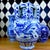 Blue Grand Chinoiserie Tulipière Blue & White Porcelain Vase Multi-Spout, 15" For Sale - Image 8 of 14