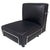 Italian Modern Square Lounge Chair in Black Leather and Metal, 1980s For Sale - Image 14 of 14