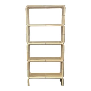 1970s Vintage Umbo Modular Complete Bookcase Attributed to Kay Leroy Ruggles for Directional - Space Age For Sale