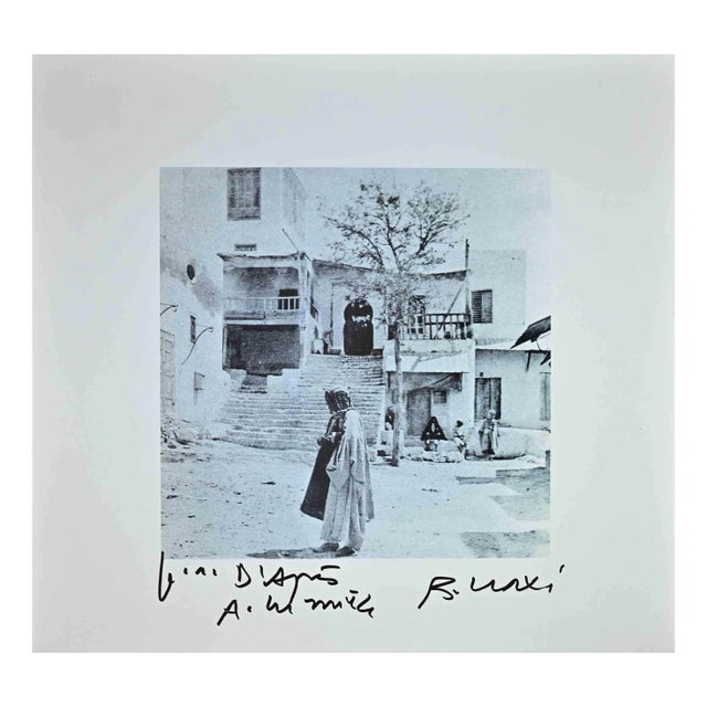 Bettino Craxi, Tunisian View, Original Photolithograph, 1990s For Sale