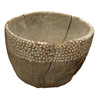 Andrianna Shamaris Original Teak Wood Rice Pounder For Sale