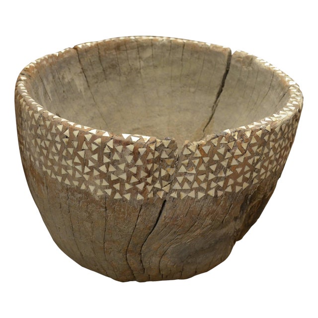 Andrianna Shamaris Original Teak Wood Rice Pounder For Sale