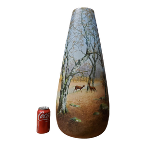 Early 20th Century Monumental Ceramic Vase by Narbon D Honore, Delphin Massier