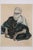 Touareg in Hoggar Gouache by Monique Cras, Art Deco, 1942 For Sale - Image 6 of 9