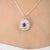 Chunky Ruby Pendant With Diamond in 18k Gold Christmas Present For Sale - Image 4 of 10