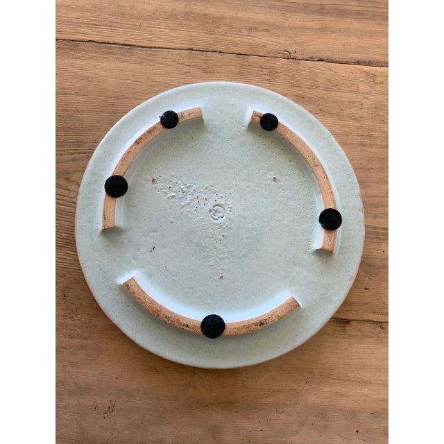 Early 20th Century Vintage Spanish Polychrome Round Serving Plate, Marked to Underside For Sale - Image 5 of 7