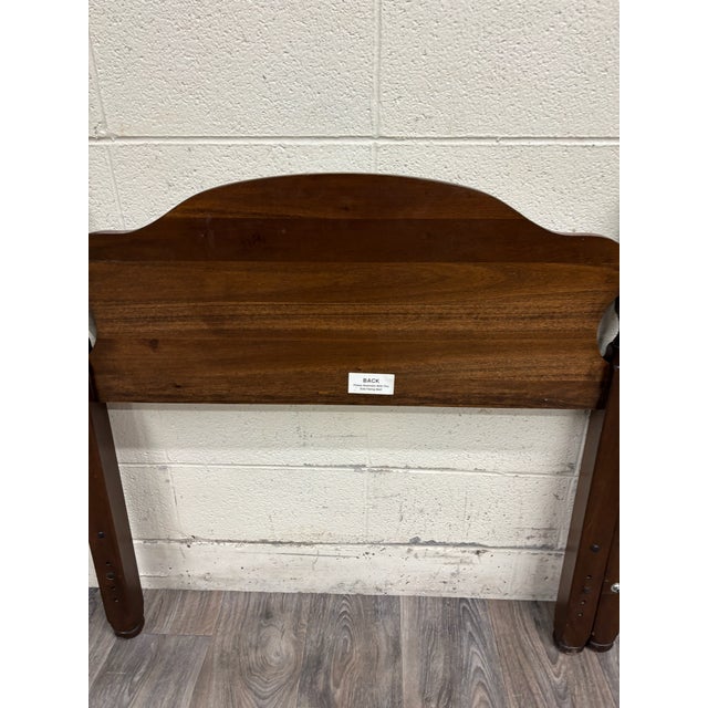 Brown Vintage Twin Size Traditional Style Cannonball Headboard and Footboard For Sale - Image 8 of 9