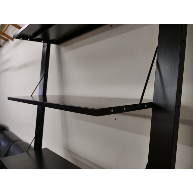 Black Postmodern Metal Shelving Unit by Rodney Kinsman for Bieffeplast, 1980s For Sale - Image 8 of 14