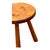 Antique French Rustic Stool in Oak, 1890s For Sale - Image 6 of 7